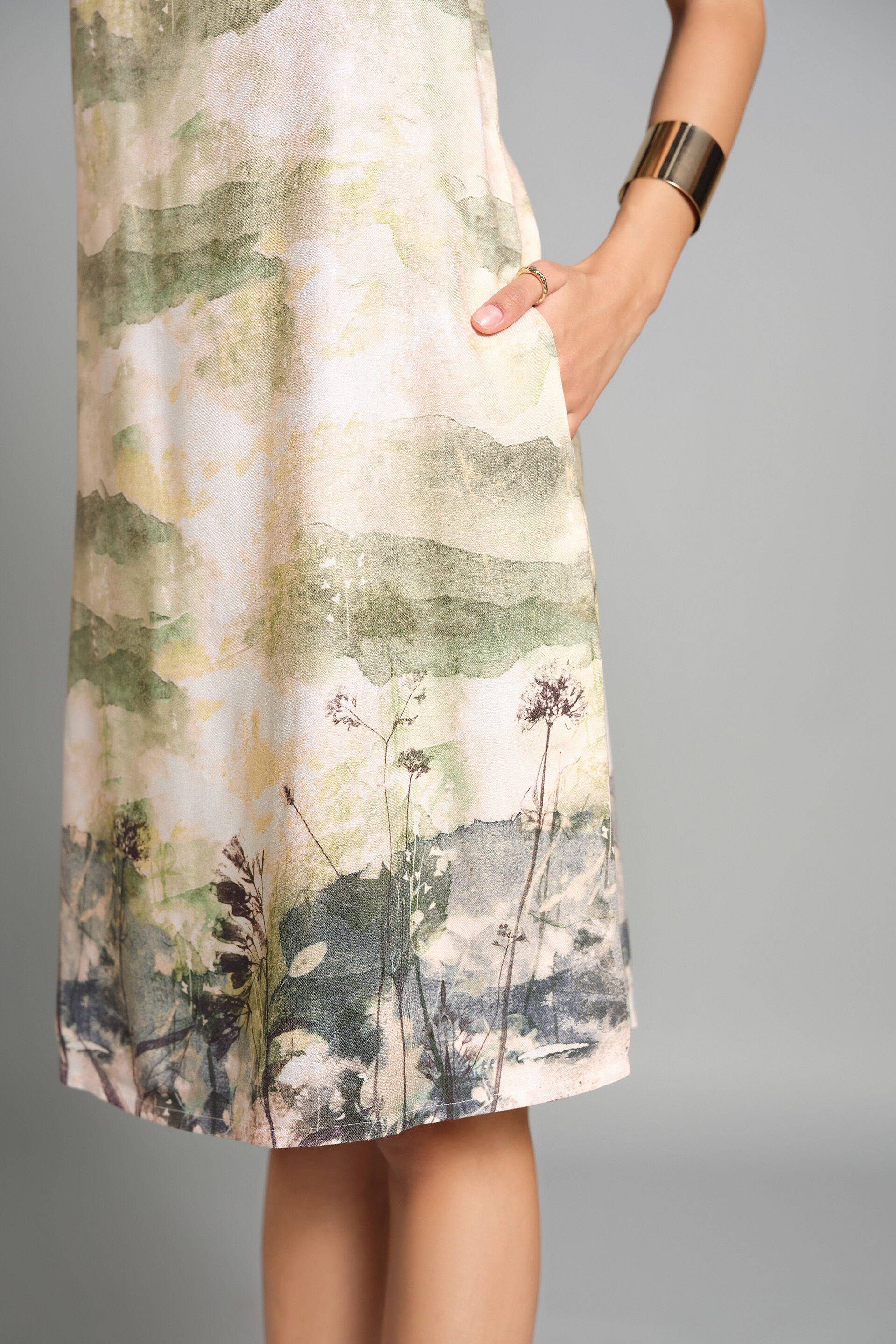 Octave Shift Dress, Olive, image 6